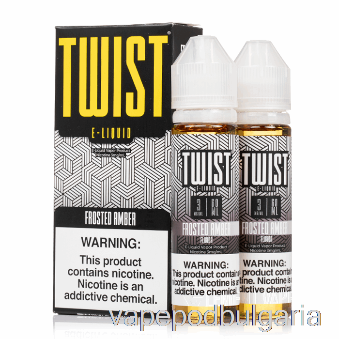 Vape Bulgaria Frosted Amber - Cookie Twist E-liquid - 120ml 0mg